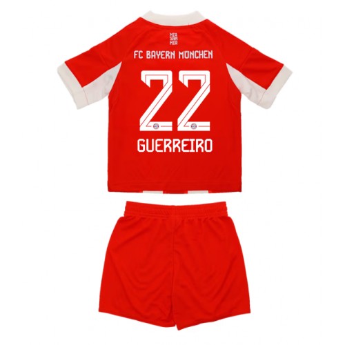 Stroje piłkarskie Bayern Munich Raphael Guerreiro #22 Koszulka Podstawowej dla dzieci 2025-26 Krótki Rękaw (+ szorty)